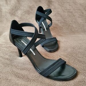 Donald J Pliner Elegant Black Strappy Heels